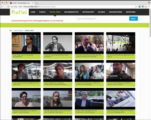 WEBSITE Profiel Video De webpagina Profiel Video biedt u de kans met een eigen reportage, presentatie of clip