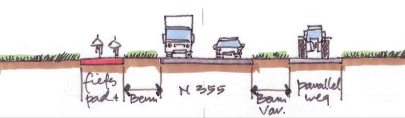 Rotonde Zuidhorn In de huidige situatie is de kruising van de N355 met de N980 (Fanerweg) vormgegeven als een rotonde.