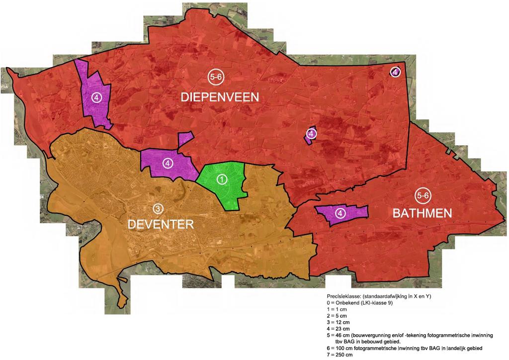 Deze komen voort uit de fusie met de gemeenten Diepenveen en Bathmen (zie onderstaande afbeelding).