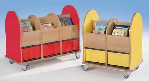 in 3 verschillende Boekenwagen Midi Deze boekenwagen heeft de perfecte hoogte voor de basisschool.