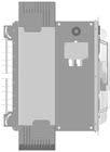 Unittype HN verwarmen MultiMAXX Bouwgrootte - EC-motor met sikkelvleugelventilator IP 54 Vermogensgrootte 1 2 3 4 HN 1 Luchtdebiet Basisuitlaat m³/h 2065 1910 1745 1580 Worplengte bij wandmontage m