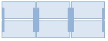 PRESTO-W INSPRINGENDE WANG BENCH Presto W DUO met inspringende wang De Presto-W bench bestaat uit 4, 6 of 8 bladen gemonteerd op één onderstel waarbij de bureaubladen individueel hoogte instelbaar