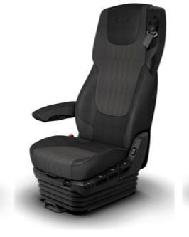 CHAUFFEURSSTOEL Comfort Air - luchtgeveerd - snelzakinrichting - stoel verstelbaar in hoogte en in lengterichting - hoekverstelling rugleuning en lengteverstelling zitkussen - hoekverstelling stoel