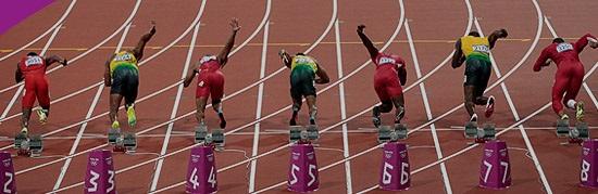 Olympische Spelen, Londen 2012: finale van de 100 meter Final Ranking 7 8 4 2 3 1 5 6 Hor Horizontaal Horizontaal Verticaal Horizontaal Verticaal Vert?