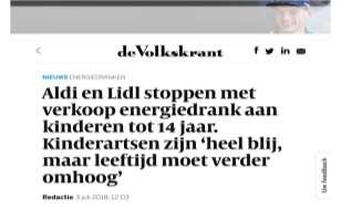 Scholen halen energiedrank