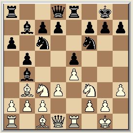 Brissago, 26 september 2004 Partij 2 V. Kramnik P. Leko Gesloten Spaans e2-e4 1 e7-e5 Pg1-f3 2 Pb8-c6 Lf1-b5 3 a7-a6 Lb5-a4 4 Pg8-f6 0-0 5 Lf8-e7 Tf1-e1 6 b7-b5 La4-b3 7 0-0 h2-h3 8 8. c3, d5!