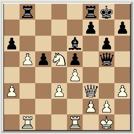 Lf1-b5 3 a7-a6 Lb5-a4 4 Pg8-f6 0-0 5 Lf8-e7 Tf1-e1 6 b7-b5 La4-b3 7 0-0 h2-h3 8 Lc8-b7 d2-d3 9 Tot zover verloopt de strijd gelijk aan die in partij 2.