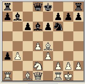 Lc4-d3 8 Lc8-b7 a2-a3 9 Gewoonlijk wordt hier 9. 0-0 gespeeld, maar ook 9. e4 is populair.