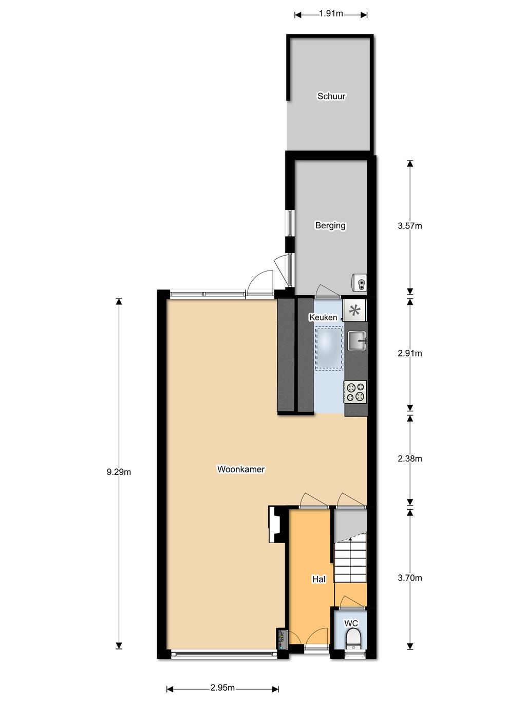 Plattegrond Begane grond