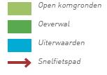 Achtereenvolgens zullen de 7 deelgebieden landschappelijk kort worden beschreven met een plattegrond.