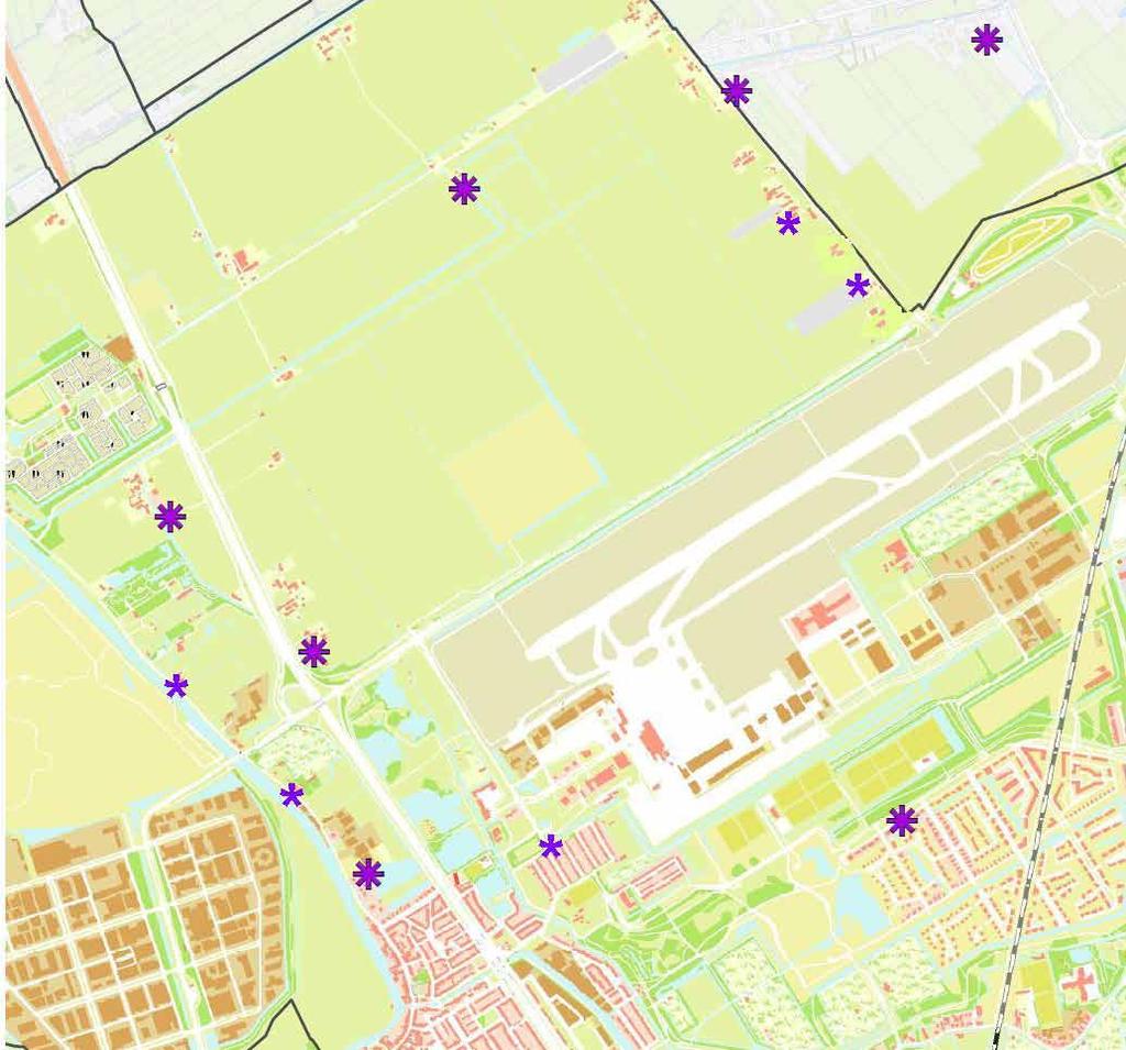 BIJLAGE 1: NOTITIE LUCHT EN GELUID ³± SITUATIE UITSNEDE WEST MET EXTRA REKENPUNTEN Verbinding A13/A16 Indicatieve locatie Rekenpunten lucht en geluid Formaat: Schaal: A3 1:25.