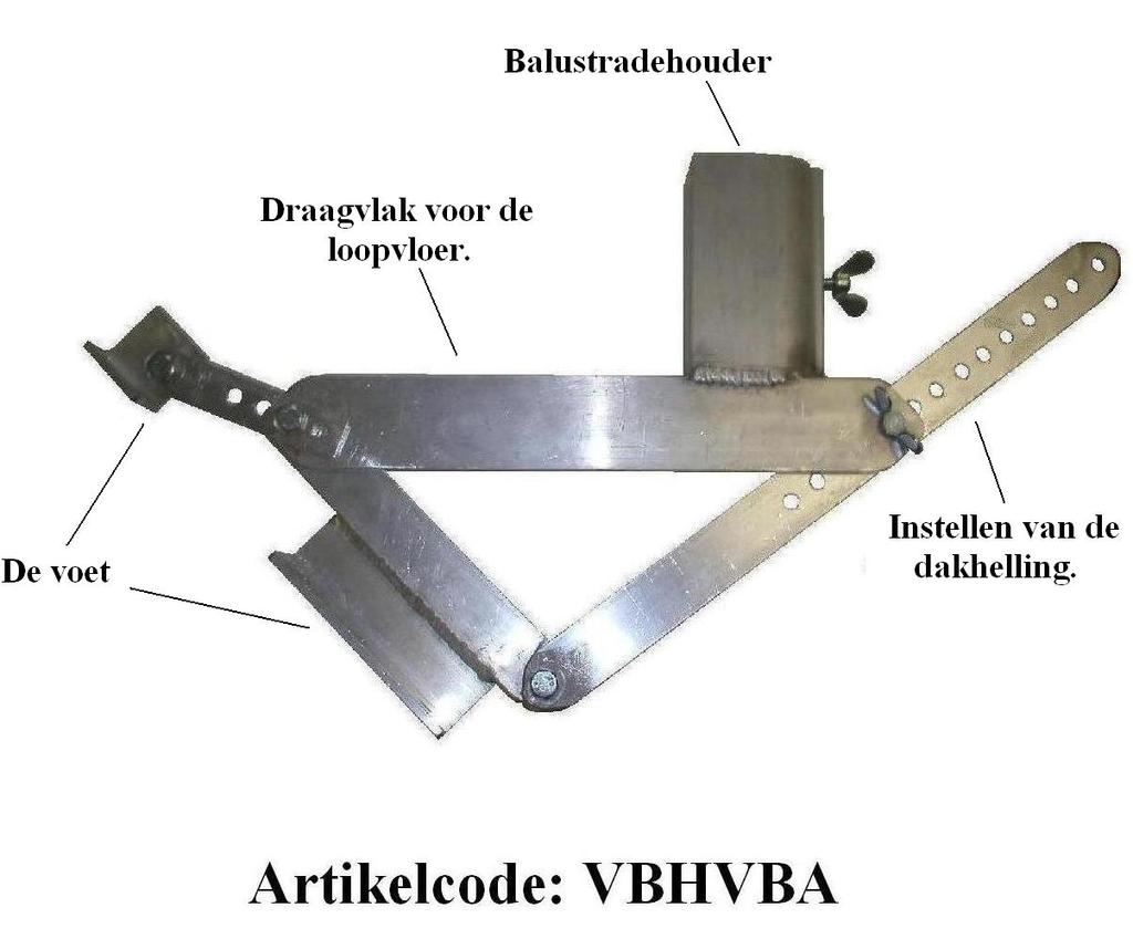 De verstelbare basisdrager hellend vlak.