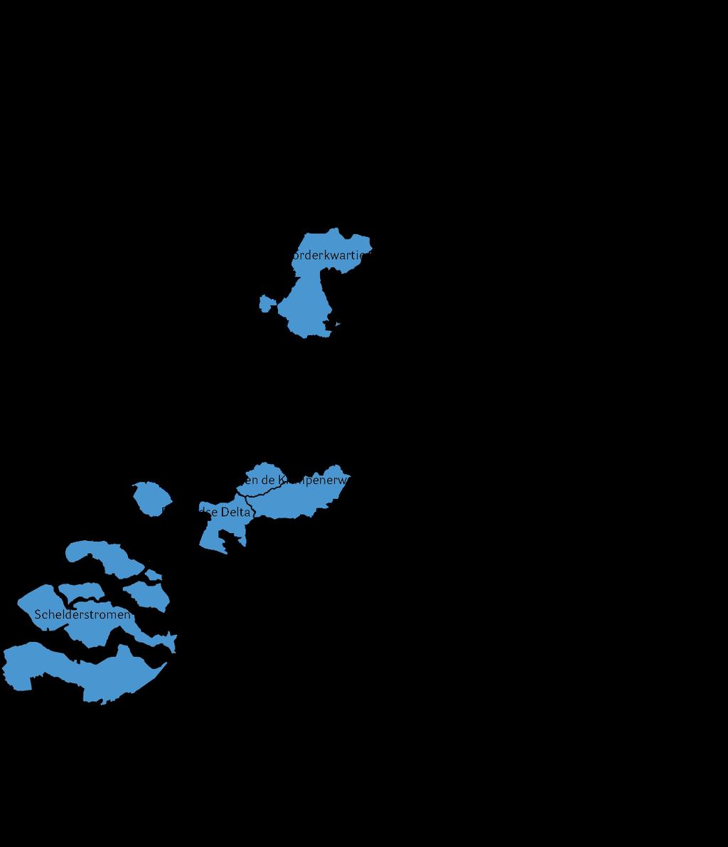 Kaart 1 Waterschappen in Nederland.
