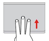 Met twee vingers tikken Tik met twee vingers op een willekeurige plek op de trackpad om een snelmenu weer te geven.