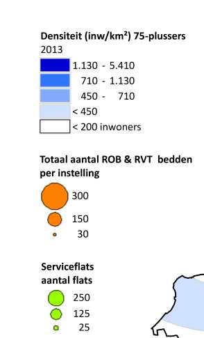 Ouderenzorg: service flats Bron: Rijksregister 2013