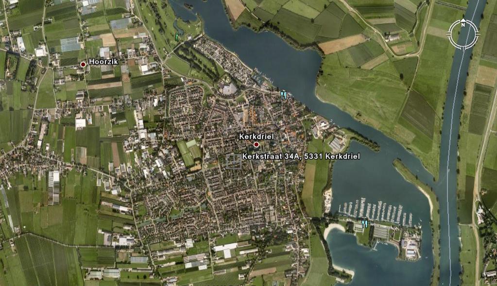 Lokatie overzicht Het grootste dorp van de gemeente Maasdriel in de Bommelerwaard is Kerkdriel met zijn ruim 7.000 inwoners.