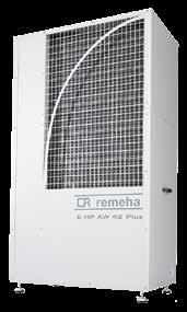 Remeha Elektrische warmtepomp De Remeha E-HP AW is een hoogwaardige elektrische lucht/water warmtepomp voor de utiliteit.