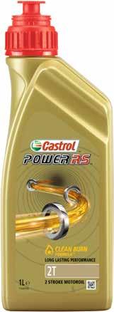 CASTROL 2T MOTOROLIËN CASTROL POWER RS 2T OPTIMALE ACCELERATIE EN VERMOGEN BETERE BESCHERMING Castrol Power RS 2T is een 100 % synthetisch hoogwaardig smeermiddel voor moderne high performance