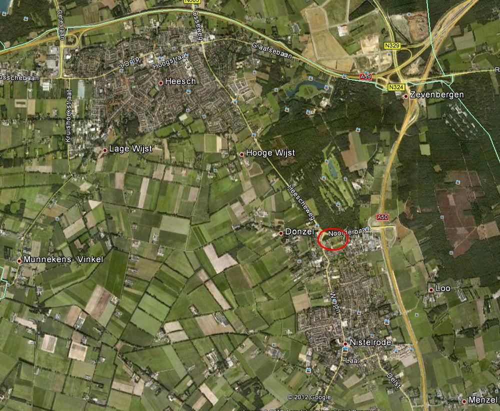 2 Plangebied 2.1 Ligging en beschrijving plangebied Het plangebied ligt aan noordzijde van Nistelrode ten westen van de afrit Nistelrode van de A50.