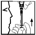 De Enbrel-oplossing uit de injectieflacon opzuigen Met de spuit nog steeds vast aan de injectieflacon en het hulpstuk, houdt u de injectieflacon ondersteboven op oogniveau.