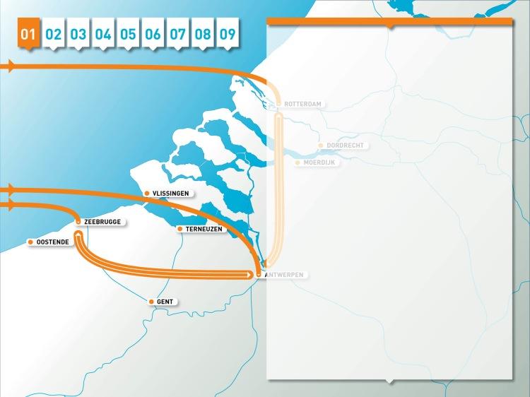 Wat is de ontwikkeling van krachten die de Vlaams- Nederlandse Delta structureren? Kracht 1: schaalvergro.