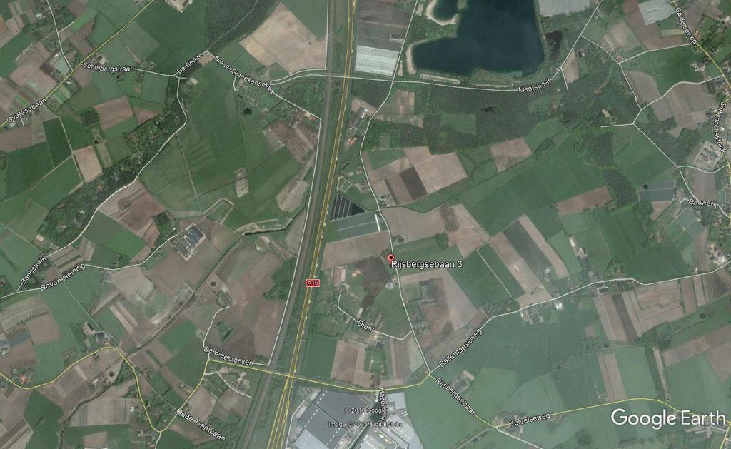 Akoestisch onderzoek Kasten van Zukini 3 OMGEVING EN PLANBESCHRIJVING De planlocatie aan de Rijsbergsebaan 3 bevindt zich ten zuiden van Breda in het buitengebied van Breda.
