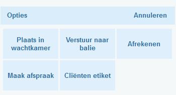 4. Cliënt direct in de wachtkamer plaatsen U kunt een cliënt die geen afspraak heeft in de agenda direct in de wachtkamer plaatsen. Onder het tabblad Cliënten zoekt u de cliënt op.