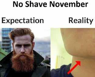 Jongverkenners! Deze maand is niet zomaar een maand zoals een andere, het is No-shave november.