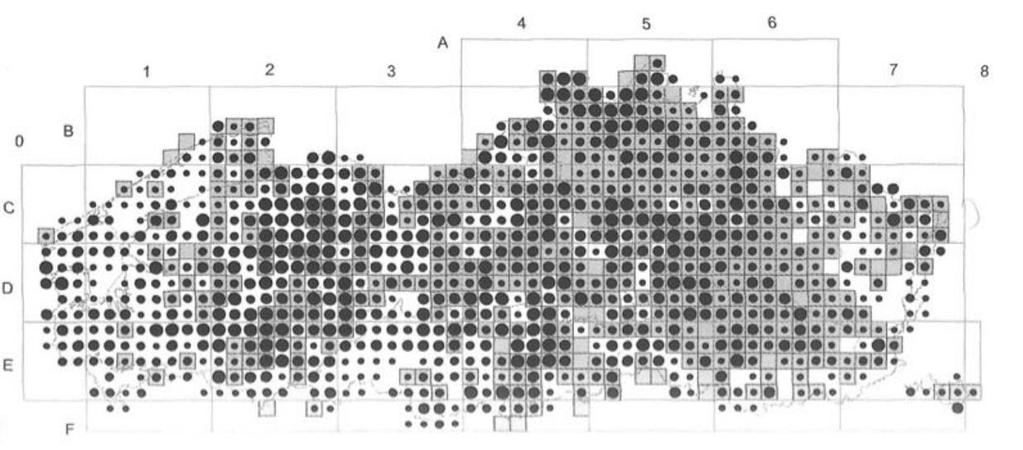 geïrrigeerde of bevloeide landbouwpercelen zijn de natuurlijke habitat van E. muricata (Barrett & Wilson, 1981; Hoste, 2004). Buiten zijn oorsprongsgebied is E.