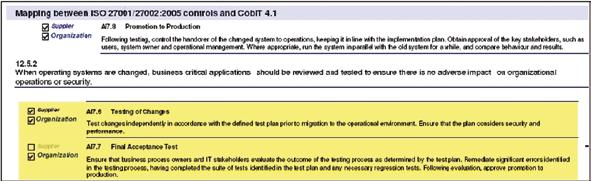 Compact_ KPMG IT Najaarsevent 2008 43 Figuur 10. Voorbeeldmapping ISO 27001.