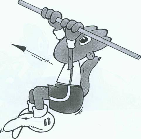 Goud 1 : Zijwaarts vorderen aan de rekstok Opdracht: in hang aan de rekstok zijwaarts vorderen met de voeten van de grond. Gebruik voor deze oefening een rekstok of bruglegger.