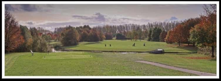 Cromstrijen hole 9: analyse Een mooie lange par 4, jammer dat je het clubhuis niet ziet Tee schot