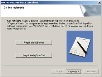 ) Windows NT Parallel De installatie van PaperPort SE begint automatisch en daarna wordt MFL-Pro Suite geïnstalleerd.