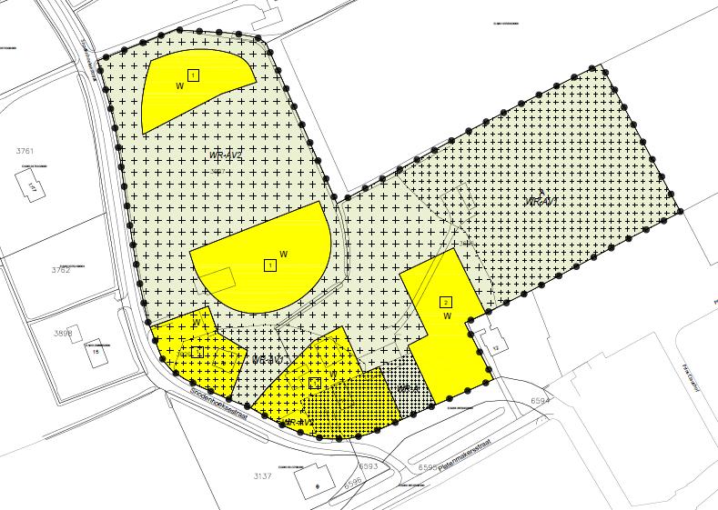 3.2 Uitgangspunten en verkeersgegevens 3.2.1 Ligging van de nieuwe woningen Door middel van het wijzigingsplan Buitengebied Overbetuwe, 14 en 16, Elst wordt de bouw van maximaal vier woningen mogelijk gemaakt in het bouwvlak.