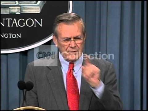 Donald Rumsfeld As we know, there are known knowns; there are things we know we know.