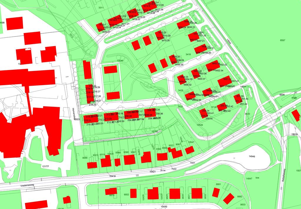 SAB, Arnhem + 0 100 schaal: bodemabsorptie bebouwing rijlijn waarneempunt gevel 1 : 1000 project opdrachtgever De Rikker V (90349) Gemeente Winterswijk