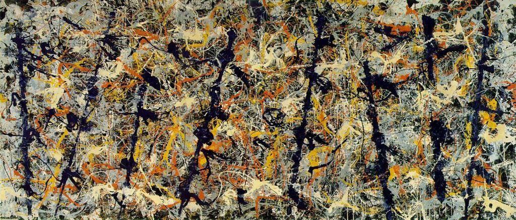 Jackson Pollock Blue Poles: Number 11 (1952) 210 x 486.