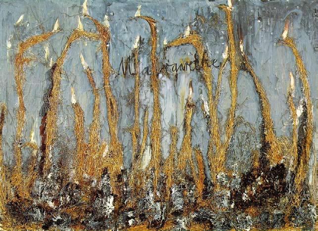 Anselm Kiefer Margarete (1981) (olieverf en stro op canvas) 280