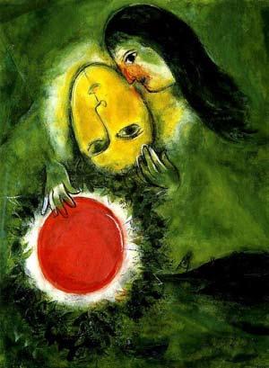 Marc Chagall Green landscape (1949) 77 x 56 cm Virtueel in