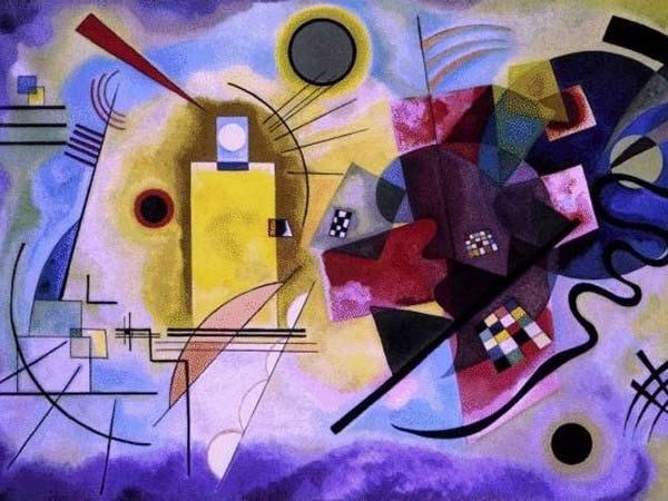 Wassily Kandinsky Yellow, Red, Blue (1925) 200 x 127 cm Virtueel in