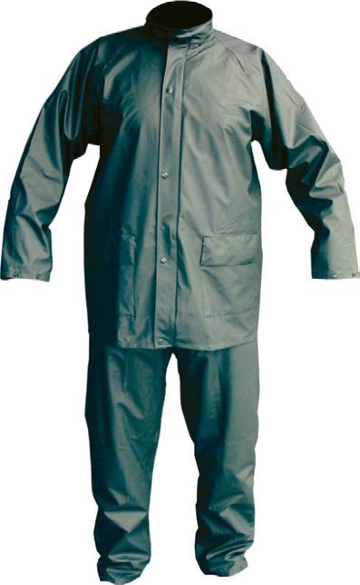 AGROBUREN CATALOGUS Regenpak PU compleet jas + broek Het PU stretch 2-delig regenpak is gemaakt van 100% PU Stretch coating, 170 gr/m2.