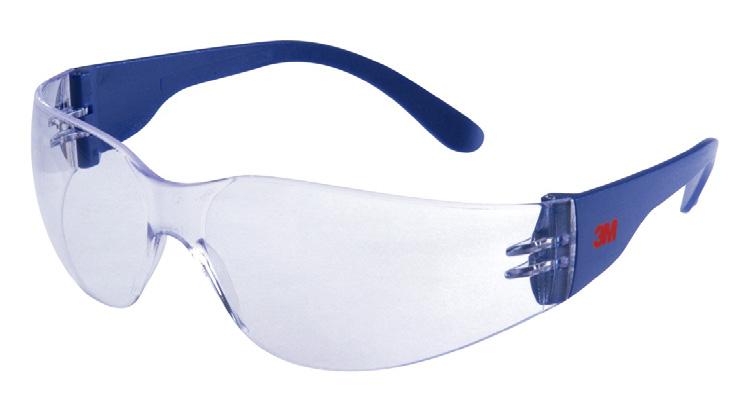 AGROBUREN CATALOGUS 3M 2720 veiligheidsbril De 3M 2720 veiligheidsbril heeft een blauw montuur met een heldere lens.