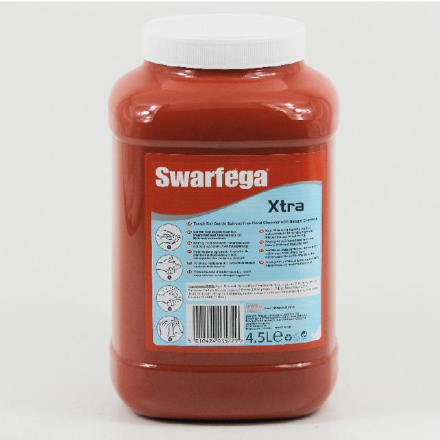 AGROBUREN CATALOGUS Smeren en reinigen Reinigingsmiddelen Swarfega Xtra De Swarfega Xtra handzeep is met glycerine verrijkt en heeft geen schurende korrel.