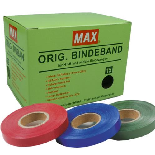 AGROBUREN CATALOGUS Max tape nr. 15 Sterke, elastische bindtape.