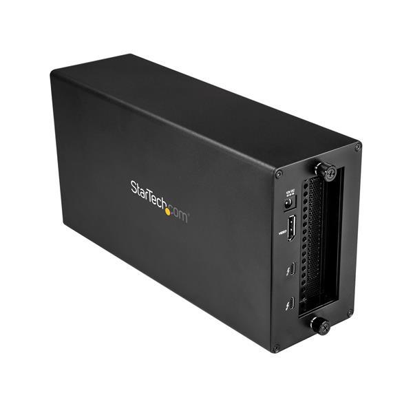 Thunderbolt 3 PCIe uitbreiding chassis met DisplayPort - PCIe x16 Product ID: TB31PCIEX16 Met dit Thunderbolt 3 PCIe uitbreidingschassis kunt u een PCI Express-kaart toevoegen aan uw laptop of