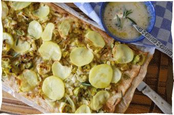 Flammkuchen met prei en schorsenerensoep Hoofdgerecht 50 min In de Krat 2p 3p 4p Prei (stuk(s)) 2 3 4 Aardappelen (g) 150 225 300 Schorseneren (g) 500 750 1.