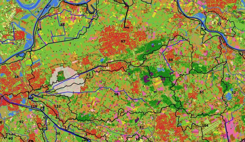 actuele bemesting historisch bemesting nalevering bodem natuur Uitspoeling door kwel depositie en infiltratie 1 Landbouw Overig 2 rwzi overstorten overig antropogeen 3 depositie open water buitenland