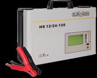 969,00 ELEKTRON BATTERIJLADER HS 12/24-120 Acculader voor batterijen van 12 en 24 Volt. Hoogfrequentie acculader met multi-converter technologie.