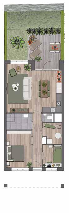 6250 mm 16 17 APPARTEMENT TYPE B BOUWNUMMER: 2 EN 3 Type B bnr. 2 Type B bnr.