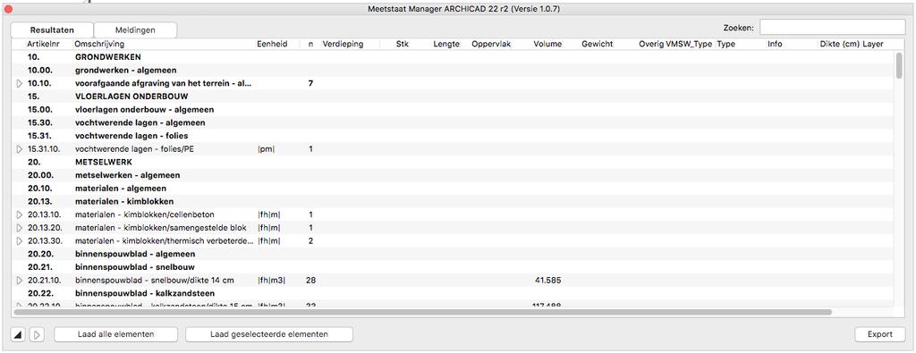 Stap 3: Model analyseren met de Meetstaat Manager Meetstaat Manager starten Na installatie van de KeyMember Editie r2, verschijnt de Meetstaat Manager als een nieuwe optie in het pull-down menu